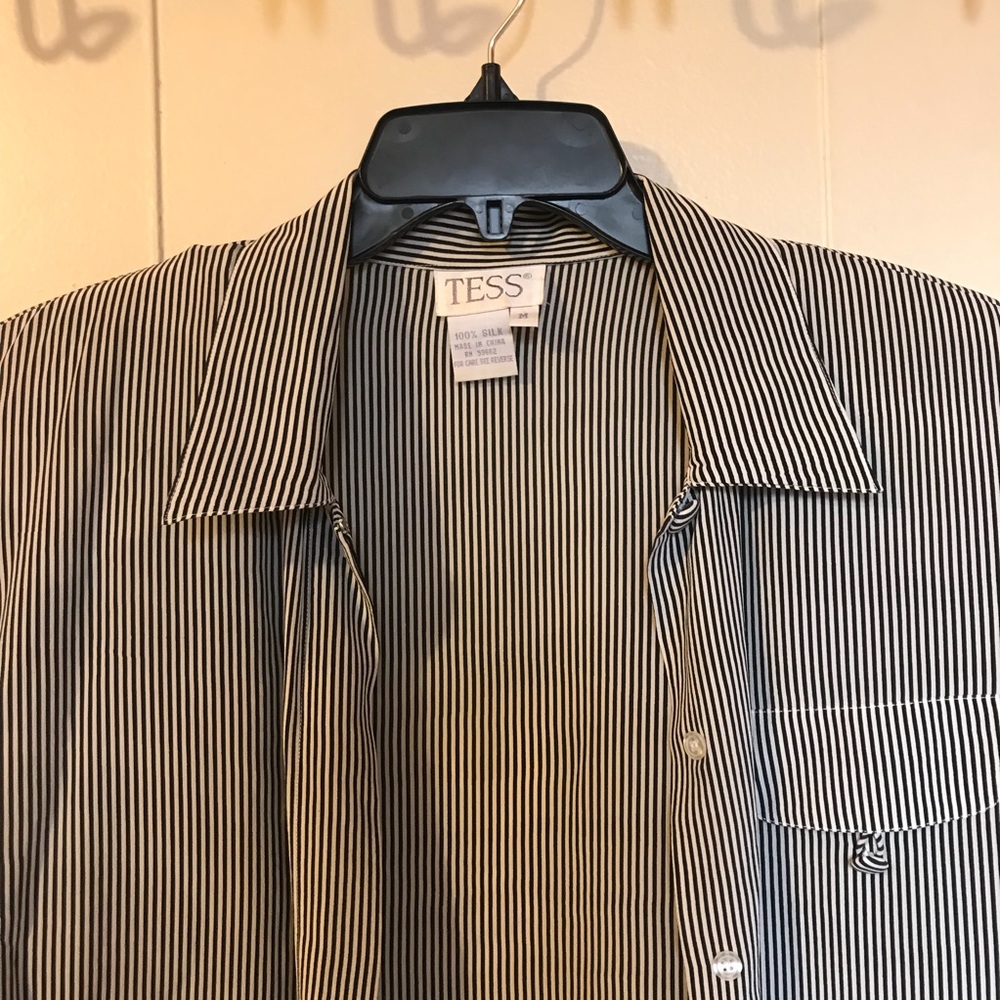 Striped Silk Shirt